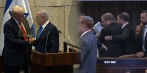 trump konusurken israil meclisinde eylem ulkemiz soykirim yapiyor diyerek protesto ettiler lEkni1BX.jpg